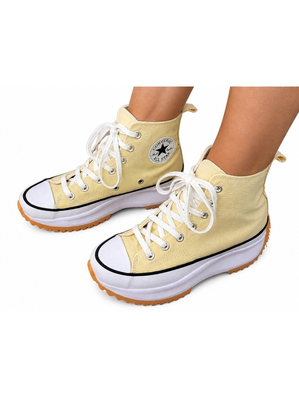 Converse Chuck Taylor Run Star Hike Hi W- 6.5 M5 Lemon Drop Yellow Boots A02132C